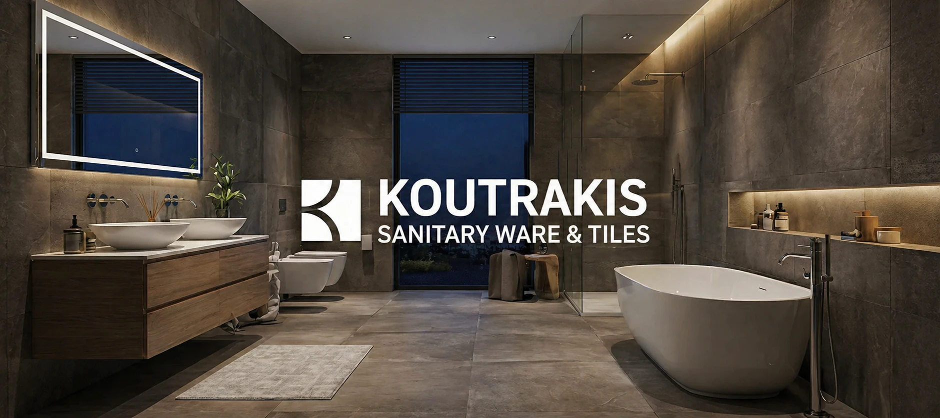 Koutrakis – Sanitary ware and tile showroom in Heraklion, Crete