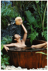 woman in bathtub